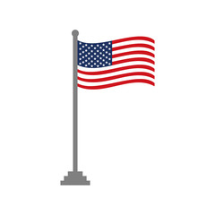 United States of America flags icon vector design symbol