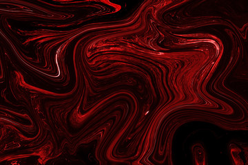 red and black liquid color. abstract background and texture.