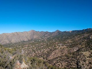 view of mountains, Albuquerque, New Mexico from the Sandia Mountain Crest