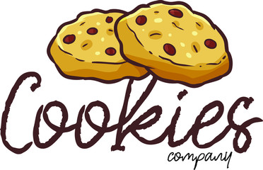 Cute and funny logo for cookies store or company