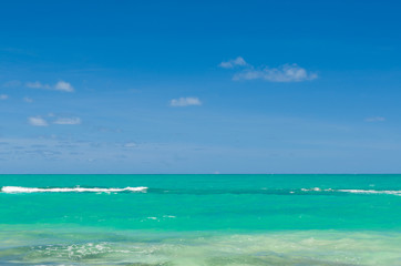 Great sea themed background, beautiful sea with blue water turqu