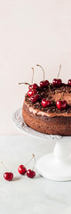 Chocolate Cake with Sweet Cherries