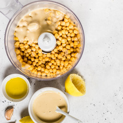 Hummus in the Making