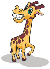 Obraz premium Cute Giraffe Vector Illustration