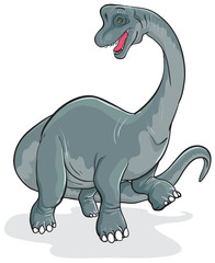 Brachiosaurus Dinosaur Illustration