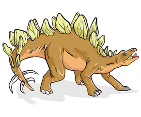 Stegosaurus Dinosaur Illustration
