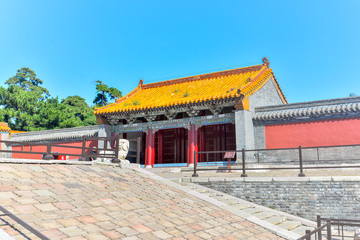 East crossing of zhaoling park, shenyang, liaoning, China; east crossing of Zhao Mausoleum park,...