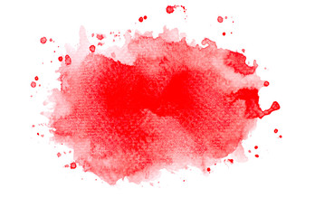 red splashes watercolor.
