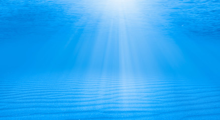 Blue Deep See Underwater Background