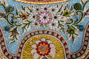Murals on the wall temple in Bangkok Thailand / Thai painting on the wall.