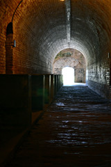 Fototapeta na wymiar light at the end of tunnel