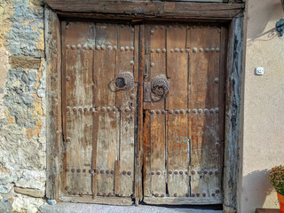 Stone wall texture background backdrop of old house for traditional quality design.