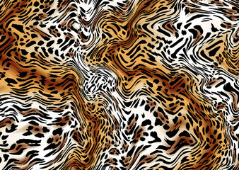 brown natural leopard skin pattern