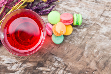 Snack, red drinking water