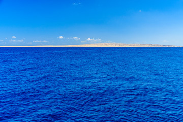 Fototapeta na wymiar Panoramic view on a Red sea. Summer vacation