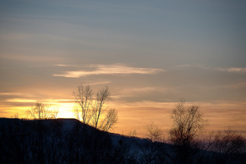 Sunrises and sunsets of Russia