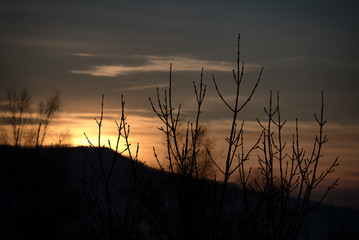 Fototapeta premium Sunrises and sunsets of Russia