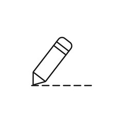 seo copywriting - minimal line web icon. simple vector illustration. concept for infographic, website or app.