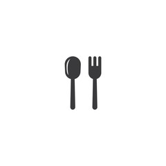 fork and spoon logo vector