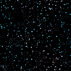 Black background with watercolor splashes