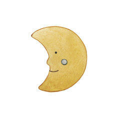 Kids toys illustration. Children's watercolor toys. Cute bauble. Cartoon doll.