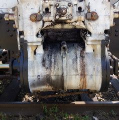 Undercarriage of steam locomotive, reconstruction