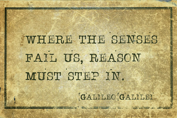 reason must Galileo