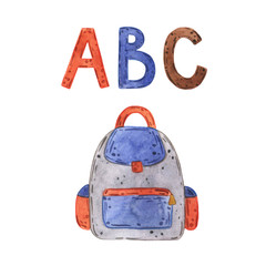 Fototapeta premium Subjects of study. Schoolboy lessons. School time, study. 