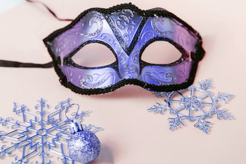Carnival mask. Details for a New Year's masquerade