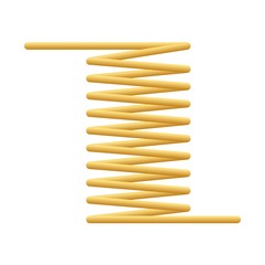 Flexibility coil icon. Cartoon of flexibility coil vector icon for web design isolated on white background