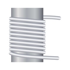 Equipment coil icon. Cartoon of equipment coil vector icon for web design isolated on white background