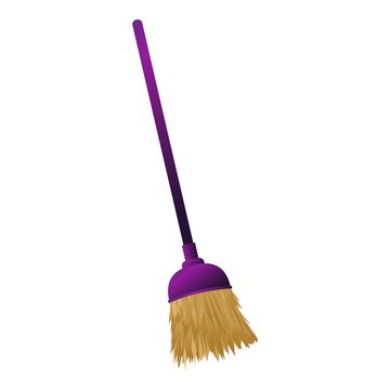 Broom icon. Cartoon of broom vector icon for web design isolated on white background