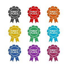 First place color ribbon set
