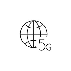 5g high speed communication - minimal line web icon. simple vector illustration. concept for infographic, website or app.