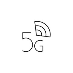 5g high speed communication - minimal line web icon. simple vector illustration. concept for infographic, website or app.