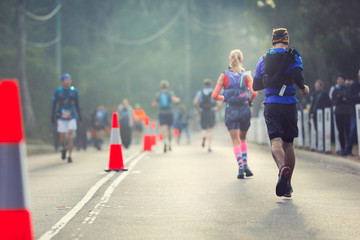 Runners taking part in a running event