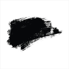 Vector black abstract watercolor background.