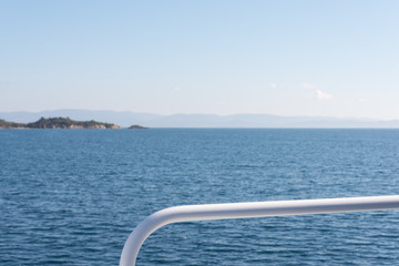 la mer méditerranée vers Porquerolles depuis un bateau