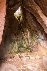 Cave at Ciudad de Itas  park at Torotoro in Bolivia.
