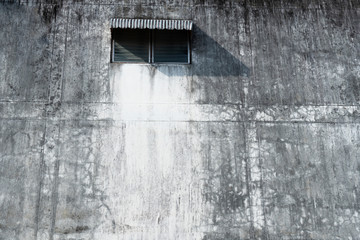 window with grunge cement wall building background