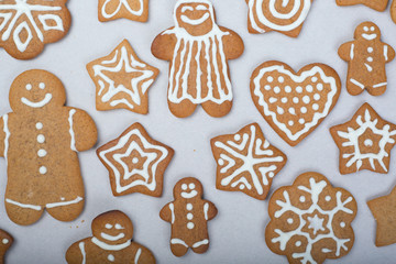 Gingerbread cookie background