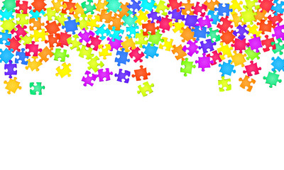 Business teaser jigsaw puzzle rainbow colors 