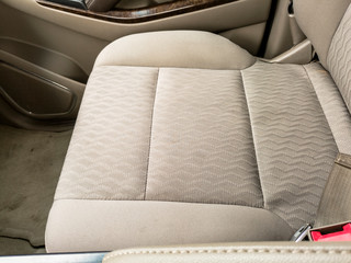 clean and shining interior seats of a modern vehicle after cleaning service 