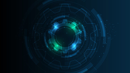 Abstract technology background Hi-tech communication concept innovation background vector illustration