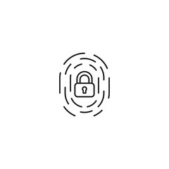 system protection - minimal line web icon. simple vector illustration. concept for infographic, website or app.