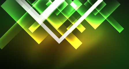 Naklejka premium Neon geometric abstract background in hipster style on light background. Space retro design. Color geometric pattern. Square shape abstract background.