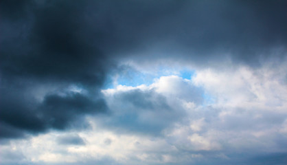 blue sky with clouds