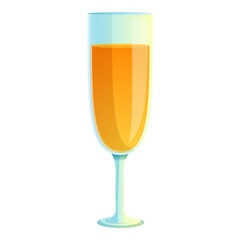 Tonic juice cocktail icon. Cartoon of tonic juice cocktail vector icon for web design isolated on white background
