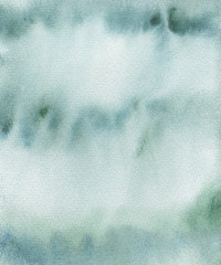 Obraz premium Green watercolor brush stroke background. Modern design for wedding invitation, greeting, banner, flyer, poster, save the date