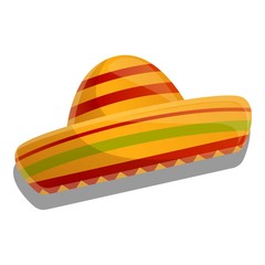 Sombrero icon. Cartoon of sombrero vector icon for web design isolated on white background
